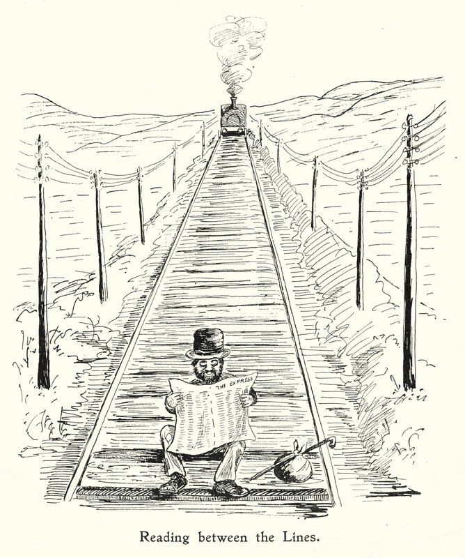 Lire entre les lignes (litho) - English School
