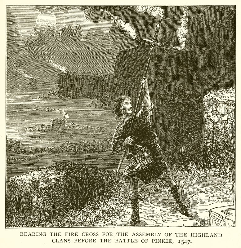 Élever la croix de feu pour l