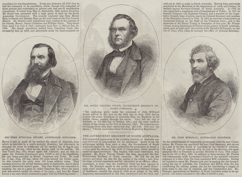 Explorateurs australiens récents (gravure) - English School