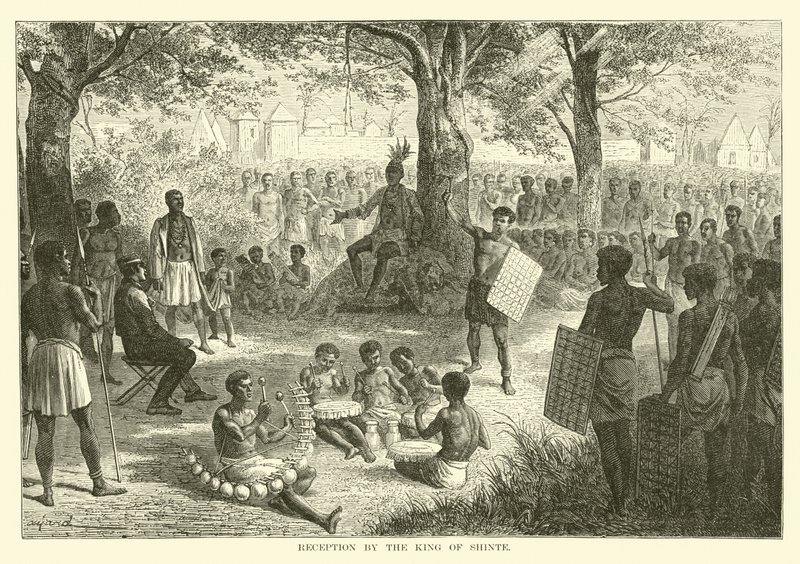 Réception par le Roi de Shinte - English School