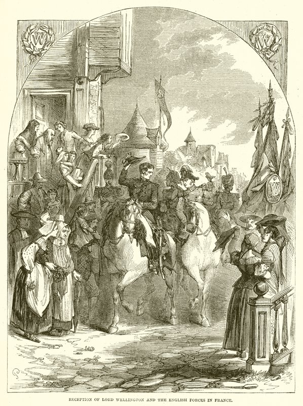 Réception de Lord Wellington et des forces anglaises en France - English School