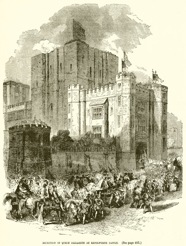 Réception de la Reine Élisabeth au Château de Kenilworth - English School