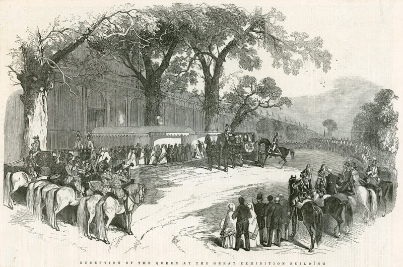 Réception de la Reine au Bâtiment de la Grande Exposition, Grande Exposition, 1851 - English School