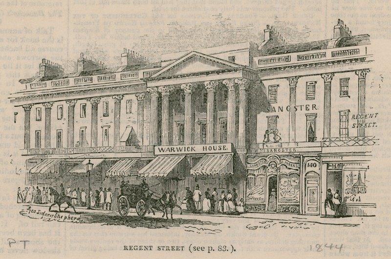 Regent Street, Londres, côté ouest - English School