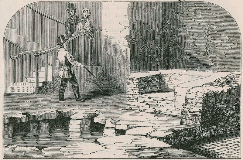 Vestiges de maison romaine, Coal Exchange - English School