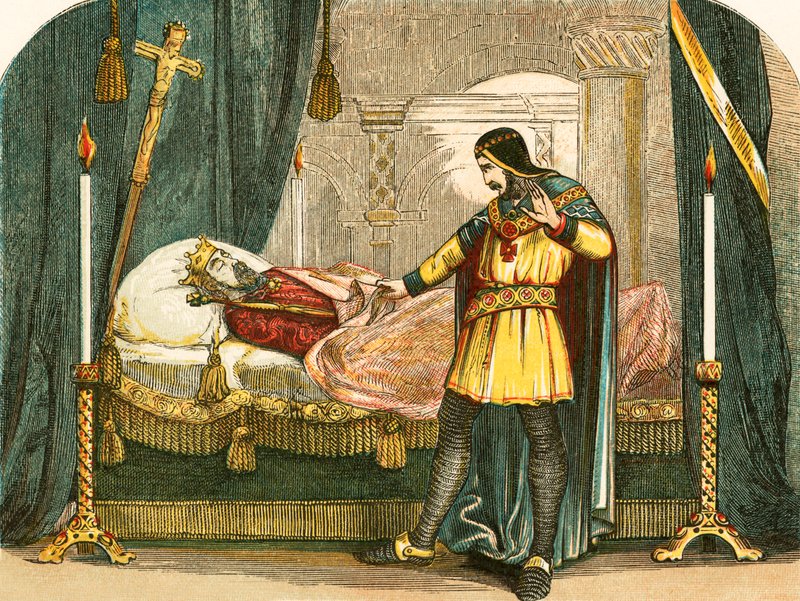 Remords de Richard Ier en voyant le cadavre de son père - English School