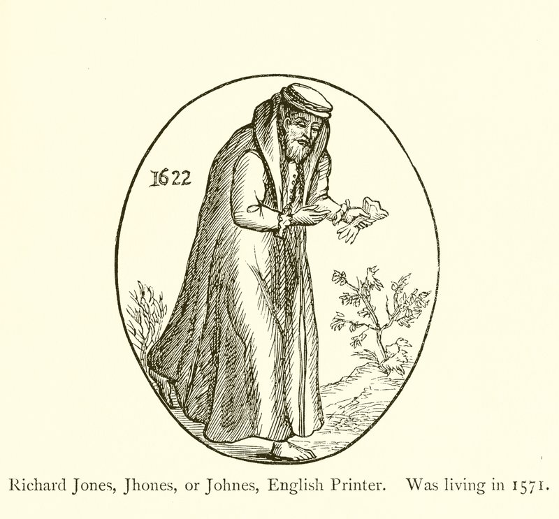 Richard Jones, Jhones ou Johnes, imprimeur anglais, vivant en 1571 - English School