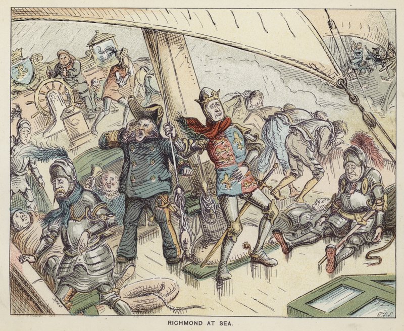 Richmond (futur roi Henri VII) en mer - English School