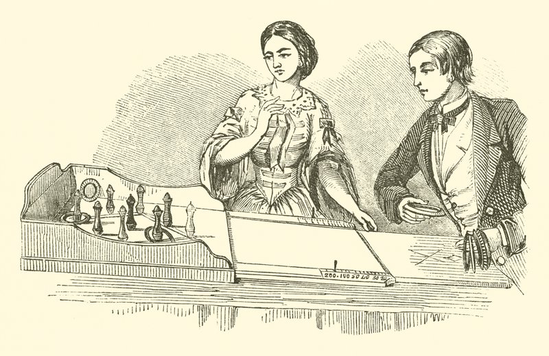 Ringolette, ou Quoits de salon (gravure) - English School