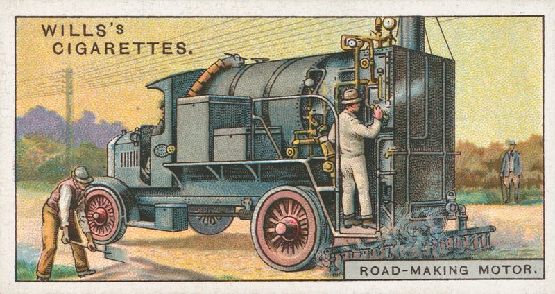 Construction de route motorisée - English School