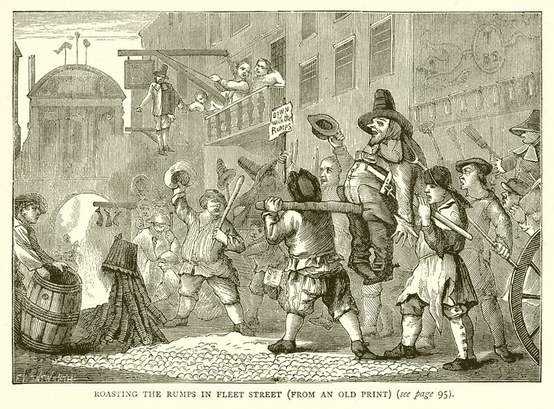 Rôtissage des croupions à Fleet Street - English School
