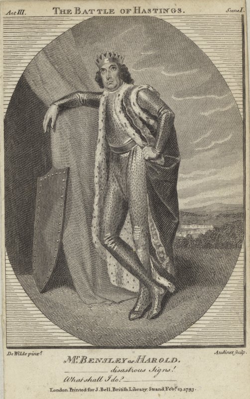 Robert Bensley en Harold dans La Bataille de Hastings - English School