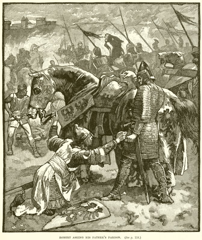 Robert demandant pardon à son père - English School