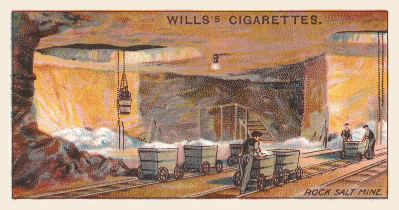 Mine de sel gemme (chromolitho) - English School