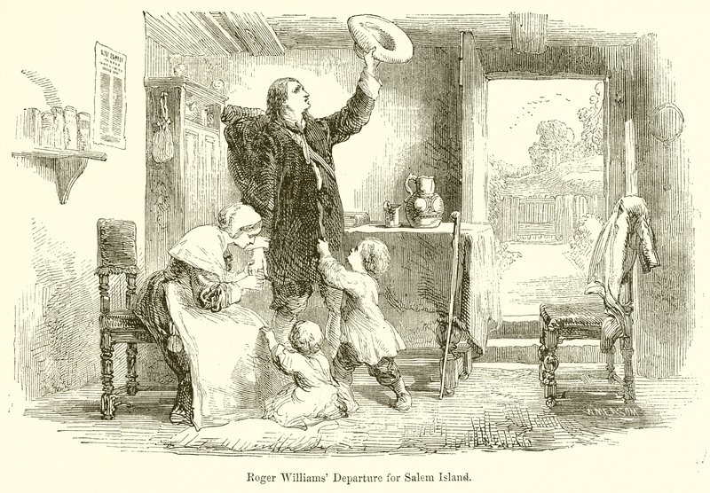 Départ de Roger Williams pour l