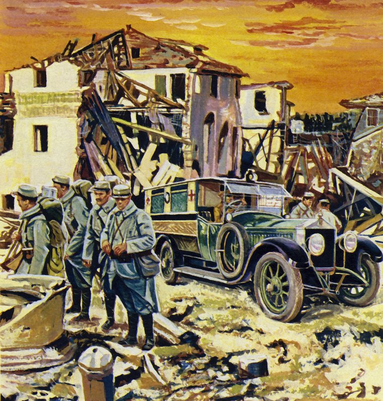 Les véhicules Rolls-Royce étaient blindés et largement utilisés pendant la Grande Guerre - English School