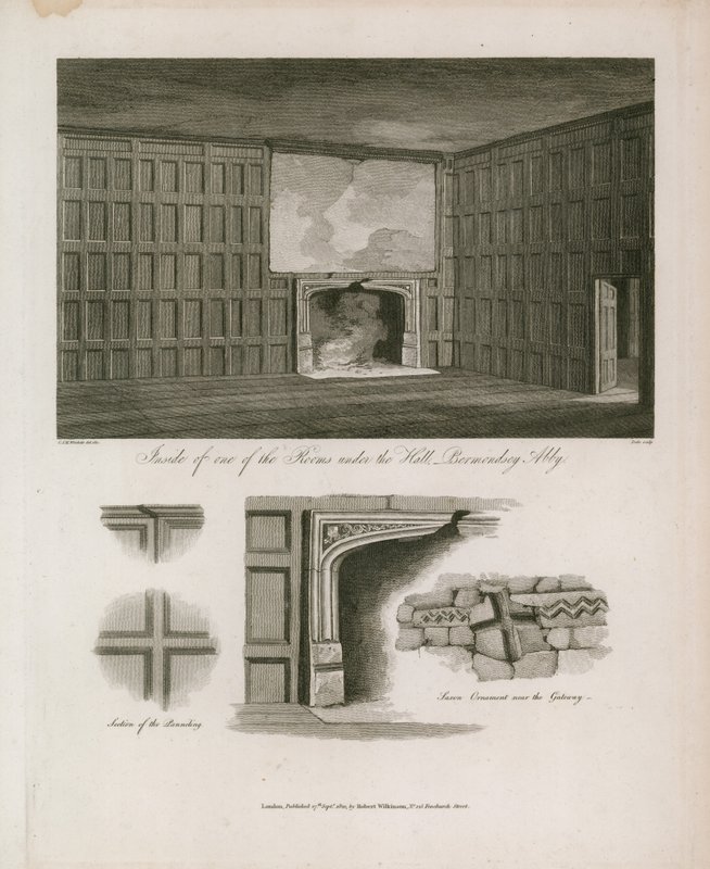 Salle sous le hall, abbaye de Bermondsey - English School