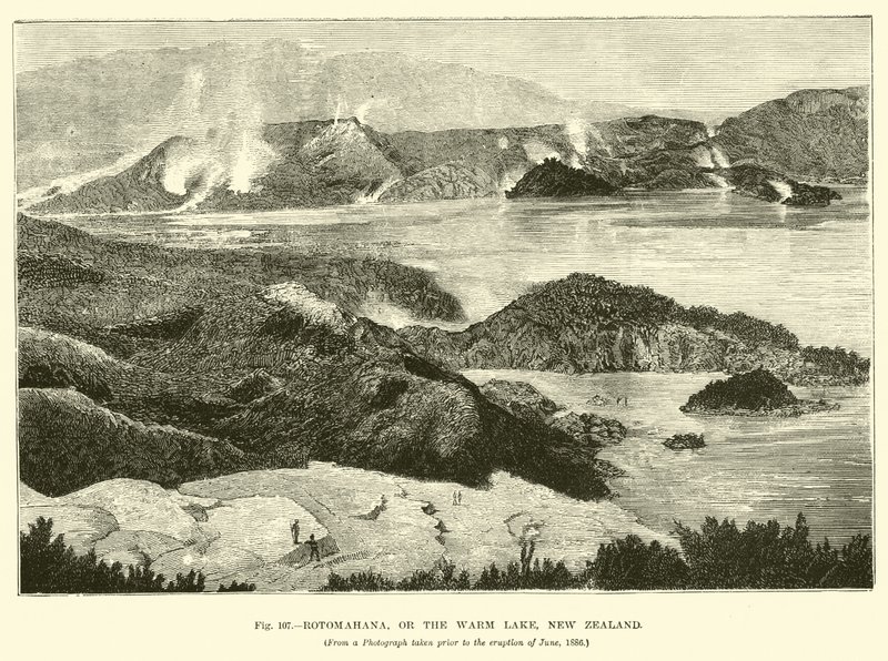 Rotomahana, ou le lac chaud, Nouvelle-Zélande - English School