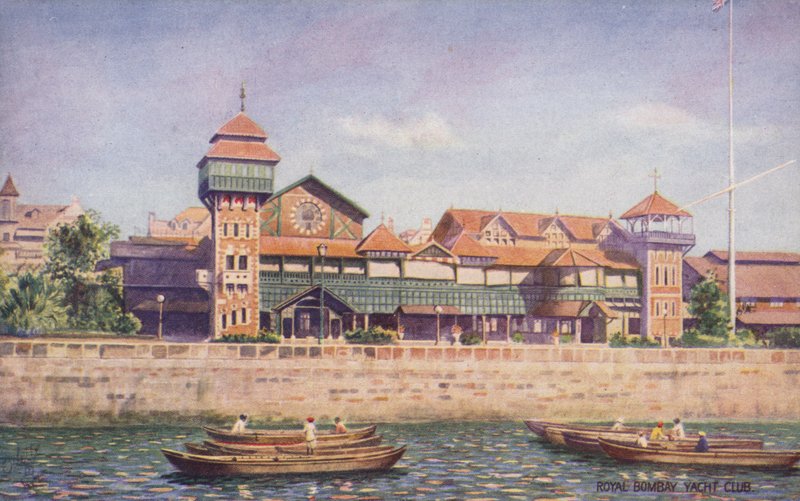 Royal Bombay Yacht Club (lithographie couleur) - English School