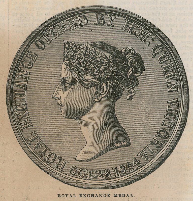 Médaille de la Bourse Royale, frappée pour commémorer l
