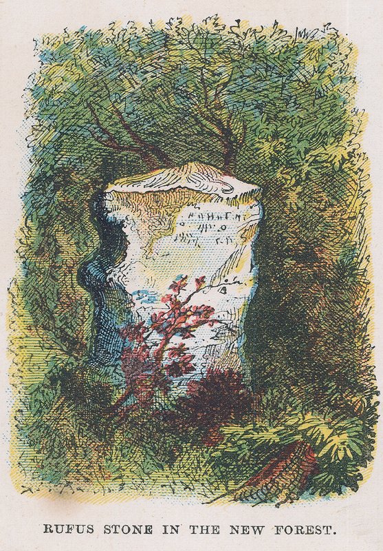 Pierre de Rufus dans la New Forest - English School