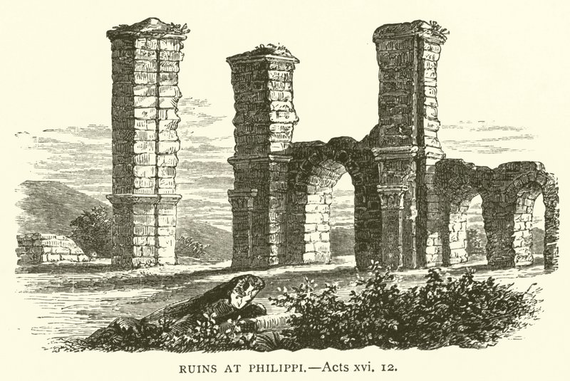 Ruines à Philippes, Actes, xvi - English School