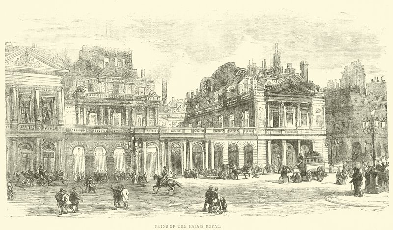 Ruines du Palais Royal, mai 1871 - English School