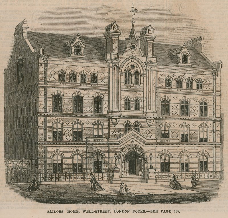 Foyer des marins, Well Street, London Docks - English School