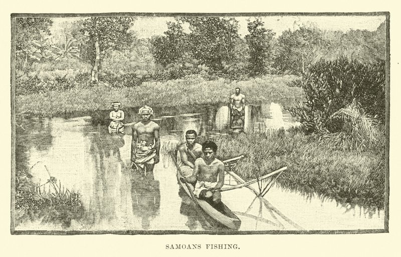 Samoans pêchant - English School