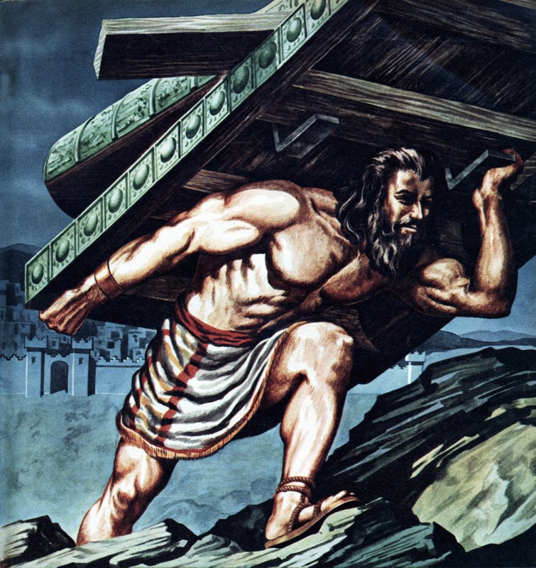 Samson portant la porte de Gaza - English School