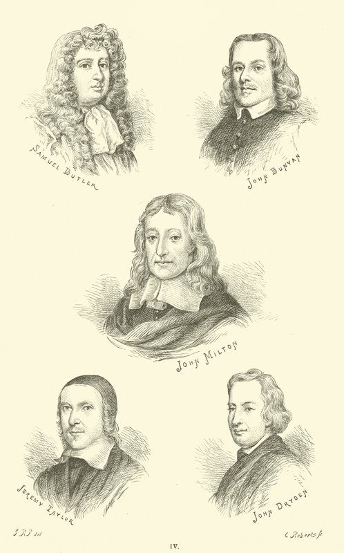 Samuel Butler, John Bunyan, John Milton, Jeremy Taylor, John Dryden - English School