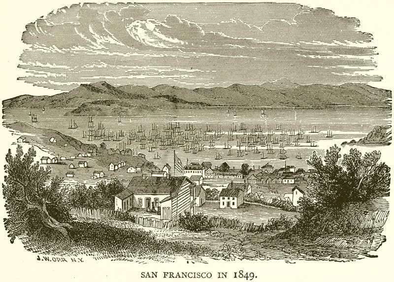 San Francisco en 1849 - English School