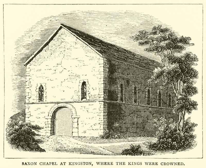 Chapelle saxonne à Kingston, où les rois étaient couronnés - English School