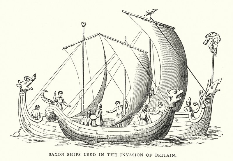 Navires saxons utilisés lors de l