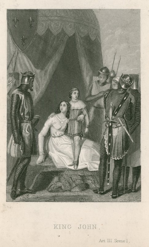 Scène de King John de William Shakespeare - English School