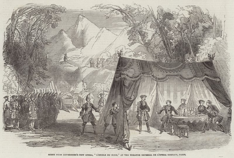 Scène de la nouvelle opéra de Meyerbeer, "L