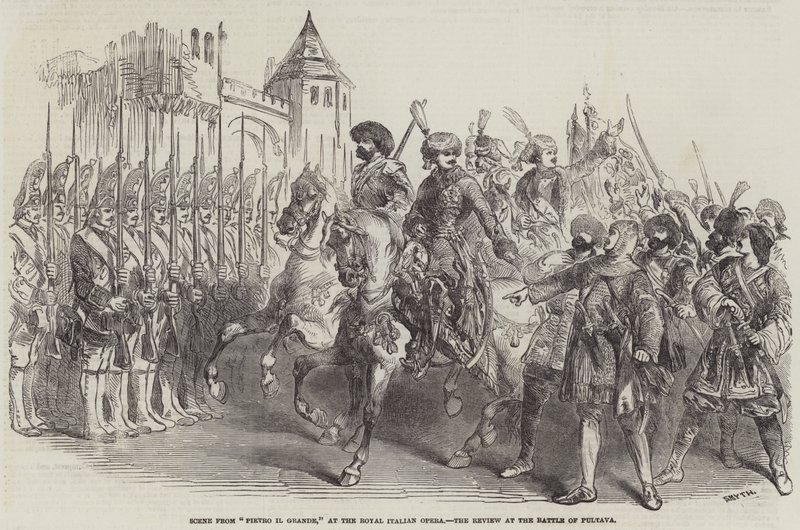Scène de "Pietro il Grande" à l