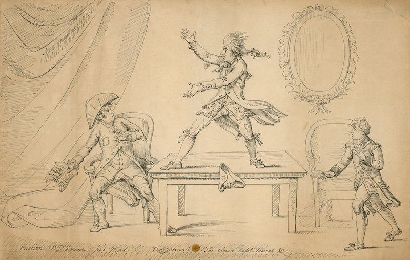 Scène de Sylvester Daggerwood par George Coleman le jeune - English School