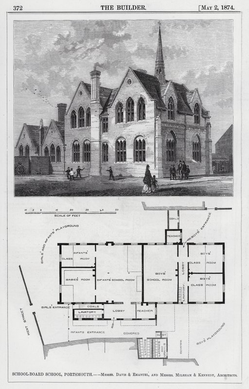 École du conseil scolaire, Portsmouth (gravure) - English School