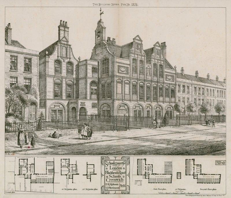 School Board for London, Blackheath Road Schools, Greenwich, Londres - English School