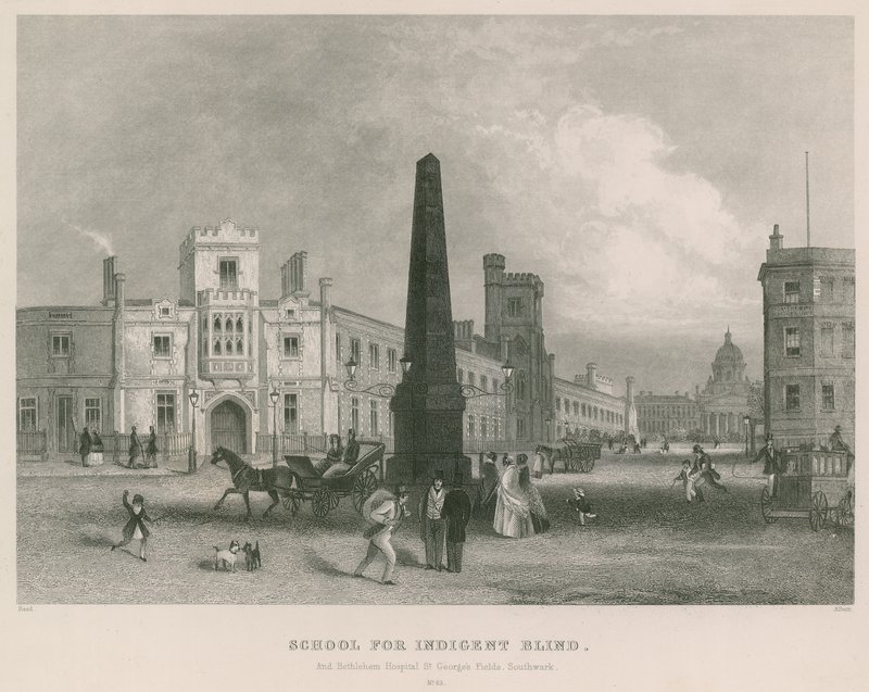 École pour les aveugles indigents et hôpital de Bethléem, St Georges Field, Southwark - English School