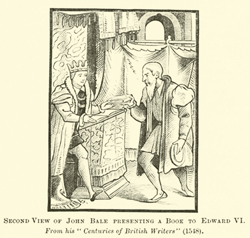 Deuxième Vue de John Bale Présentant un Livre à Édouard VI - English School
