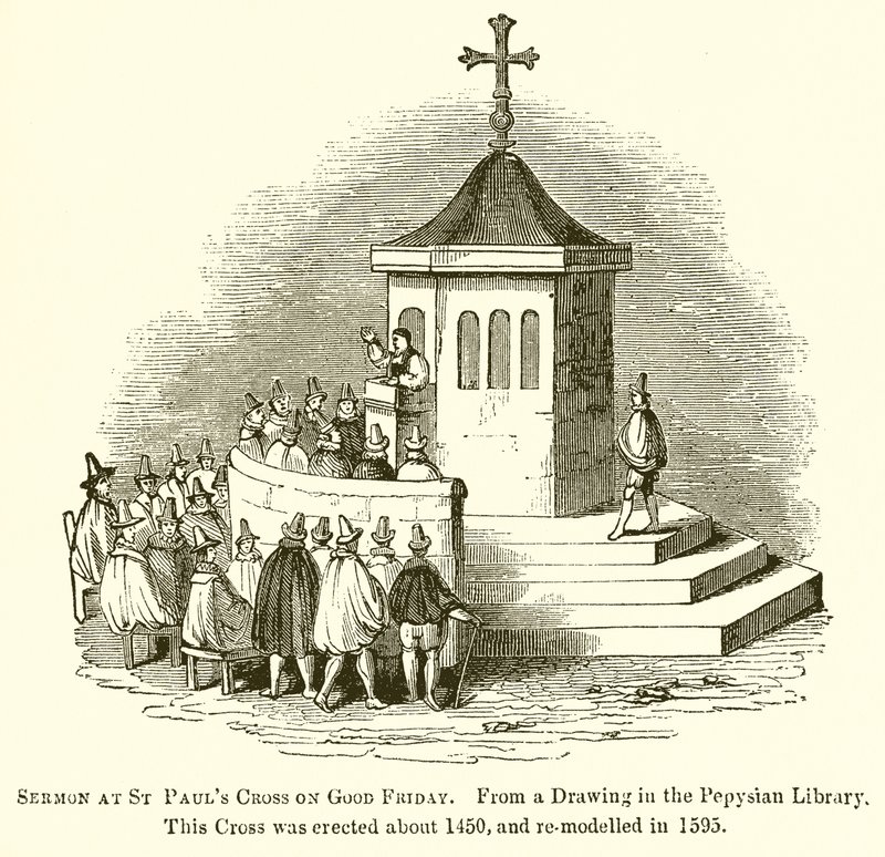 Sermon à la croix de St Paul le Vendredi Saint - English School