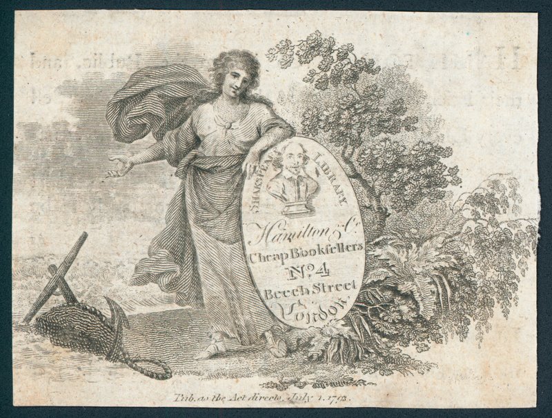 Carte de visite de la Shakespeare Library - English School