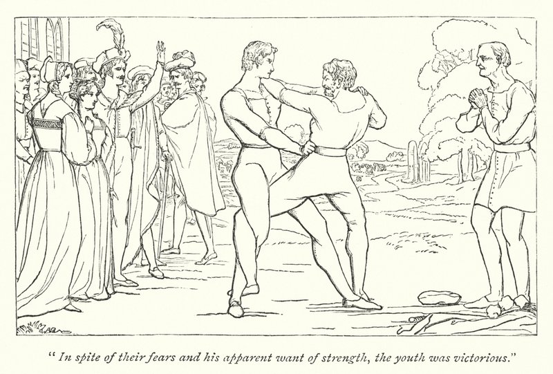 Comme il vous plaira de Shakespeare; La lutte entre Orlando et Charles - English School