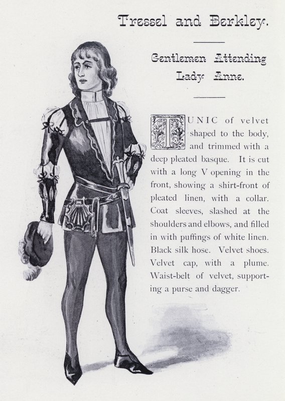 Le roi Richard III de Shakespeare : Tressel et Berkley, gentilshommes au service de Lady Anne - English School