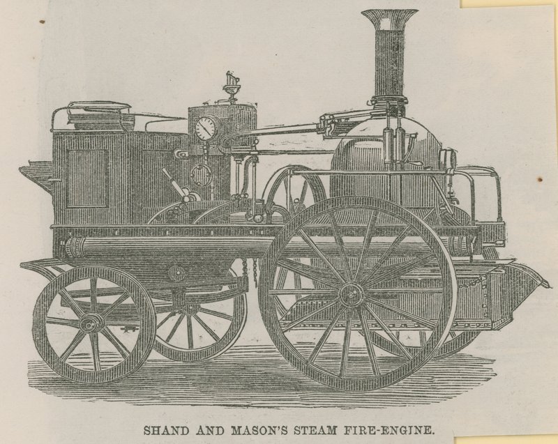 Camion de pompiers de Shand et Mason - English School