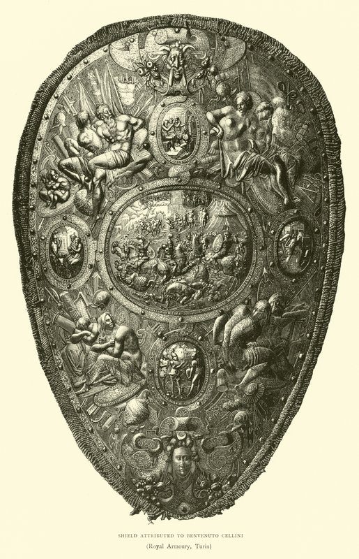 Bouclier attribué à Benvenuto Cellini - English School
