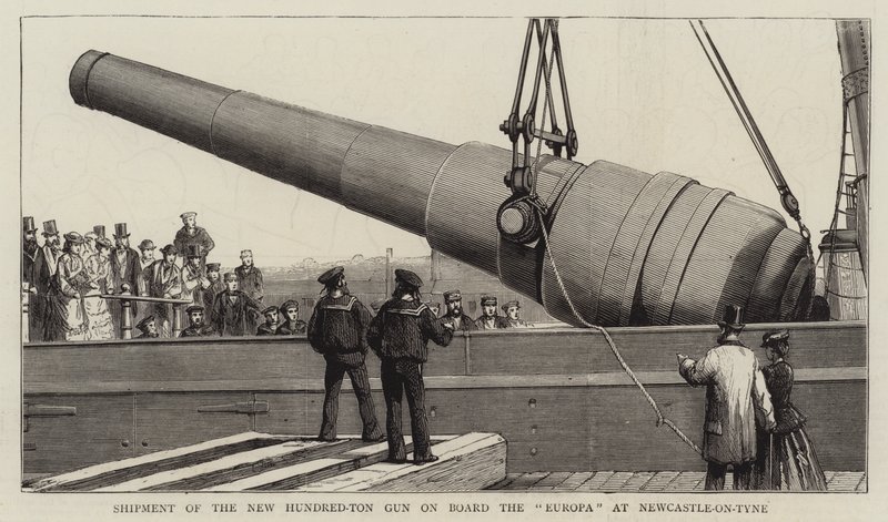 Expédition du nouveau canon de cent tonnes à bord de l