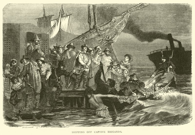 Expédition de brigands captifs - English School